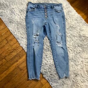 M Jeans by Maurice high rise button fly jeans